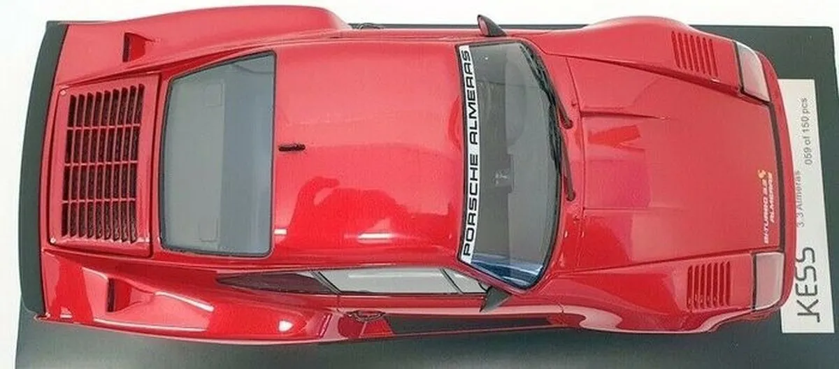 Porsche 911 (930) Bi-Turbo 3.3 Alméras - 1:18 Model - Rood