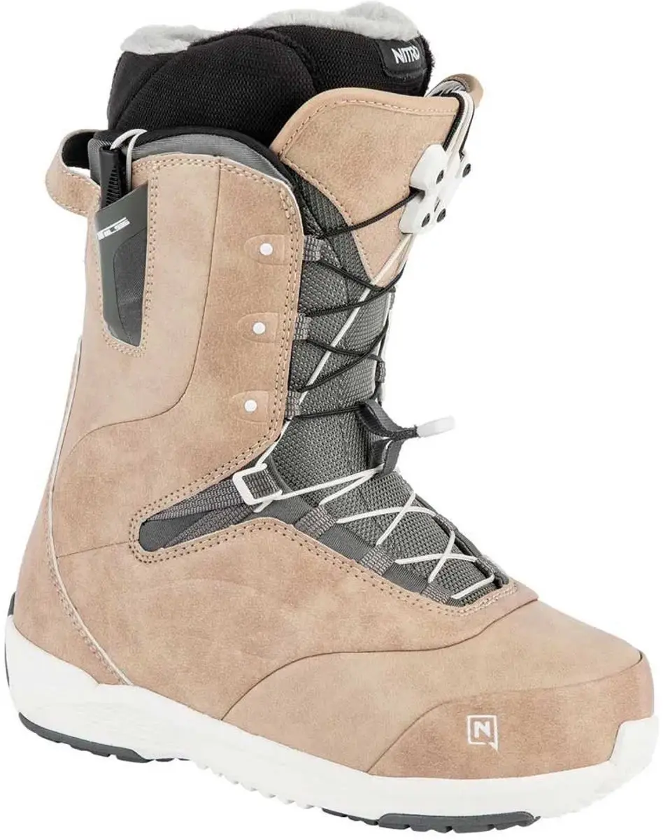 Nitro Crown Tls Snowboardlaarzen Voor Dames Bruin 25.5 Vrouw