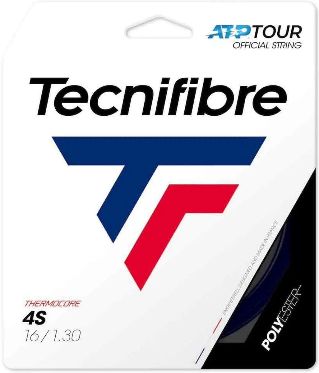 Tecnifibre 4s 12 M Enkele Tennissnaar Zwart 1.30 mm