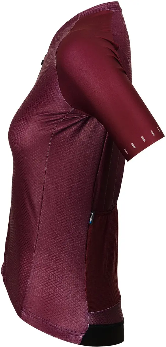 Bioracer Icon Coldblack Fietsshirt Dames - Bordeaux XS - UV-Bescherming