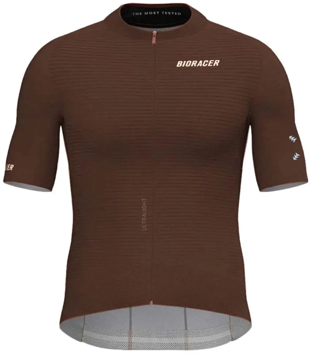 Bioracer Epic Ultralight Elevate Korte Mouw Wielertrui Bruin XL Man