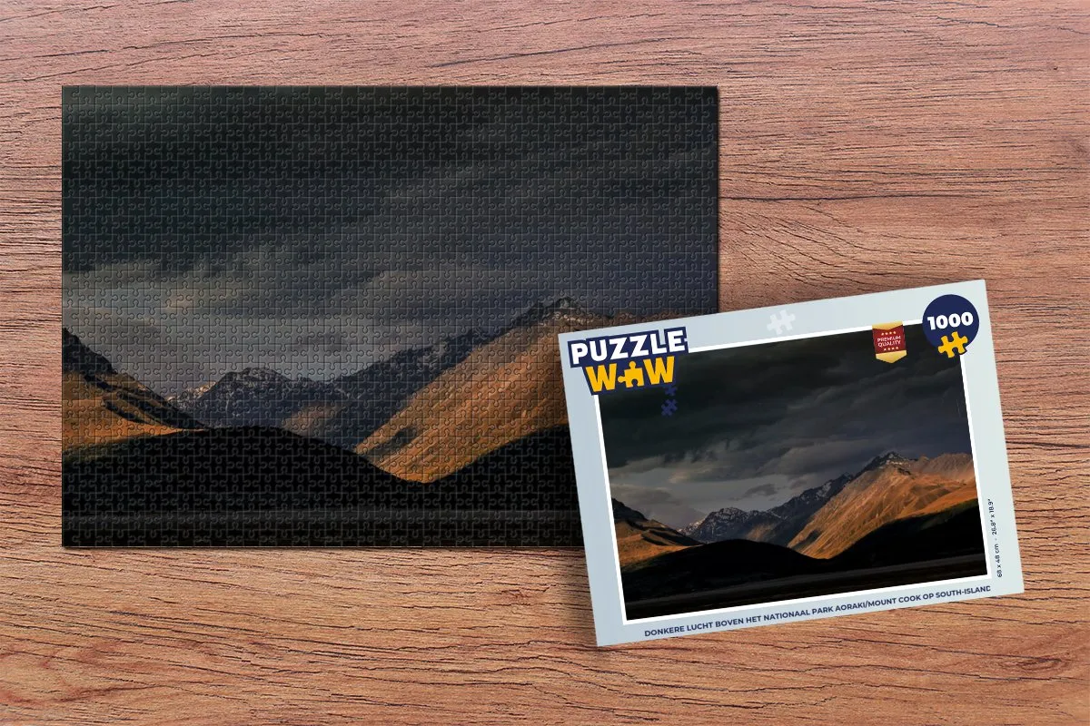 PuzzleWow Legpuzzel Aoraki/Mount Cook 1000 Stuks - Multicolor