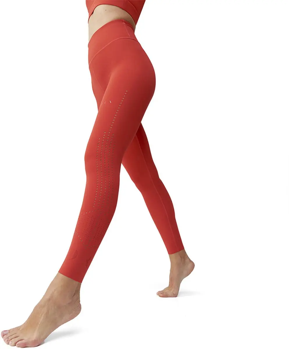 Born Living Yoga Saril Leggings Met Hoge Taille Oranje L Vrouw