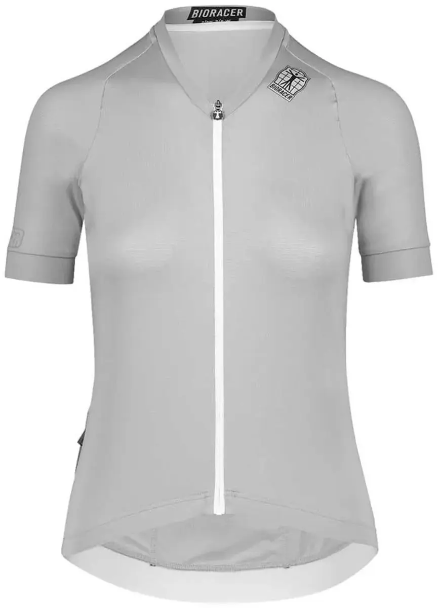 Bioracer Icon Metalix Korte Mouw Wielertrui Wit XS Vrouw
