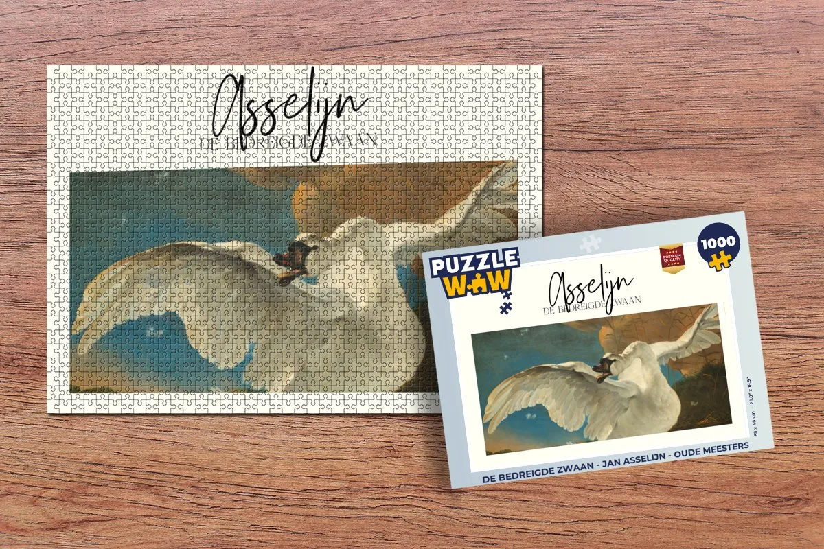 PuzzleWow De bedreigde zwaan Legpuzzel 1000 Stuks - Multicolor