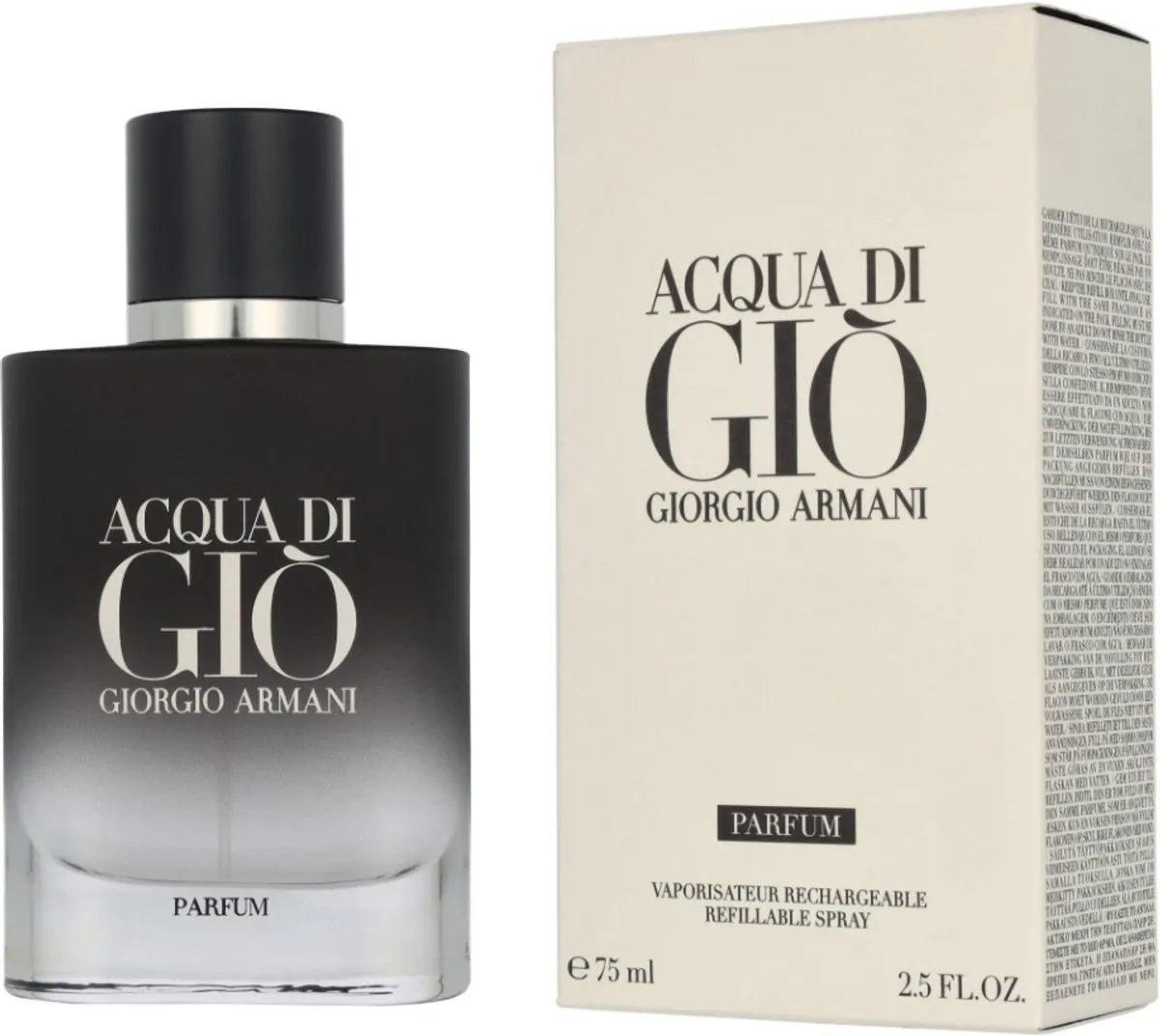 Armani Acqua di Gio - 75 ml - refillable parfum spray - pure parfum voor heren
