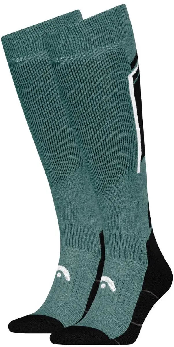 HEAD Skisokken Kneehigh 2-pack Black / Dark Sea-35/38
