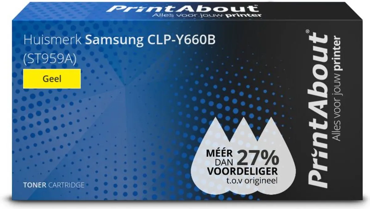 PrintAbout CLP-Y660B Toner Geel - 5.500 Pagina's