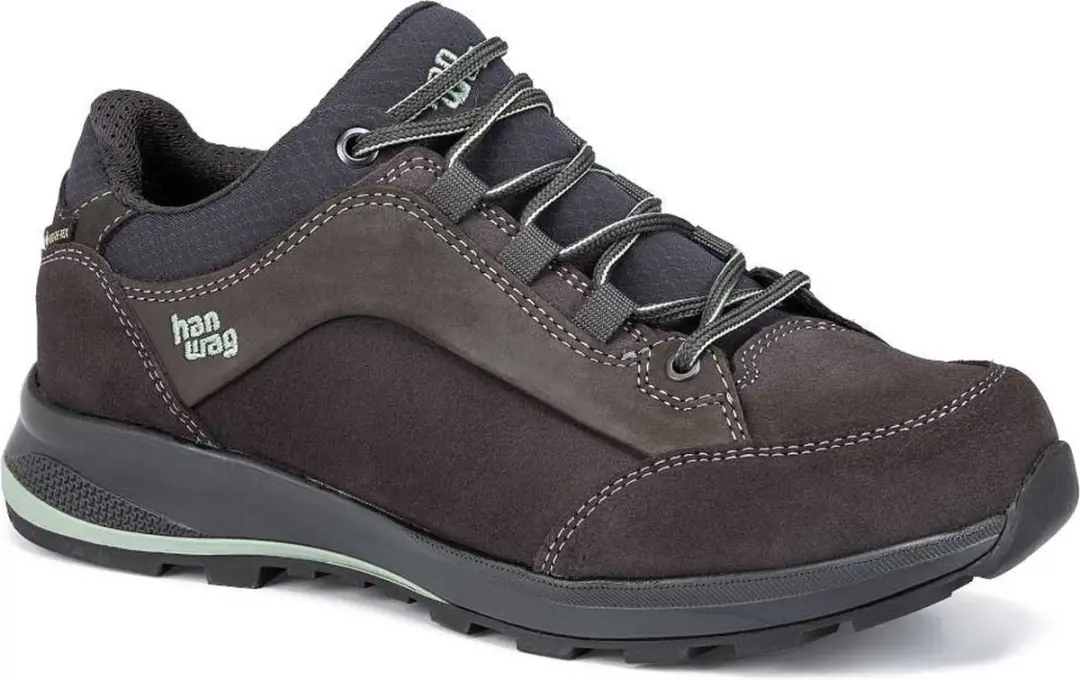 Hanwag Banks Low Bunion Lady GTX - Wandelschoenen - Dames Asphalt / Mint 41.5