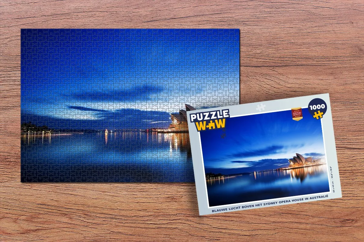PuzzleWow Legpuzzel Sydney Opera House 1000 Stuks - Multicolor