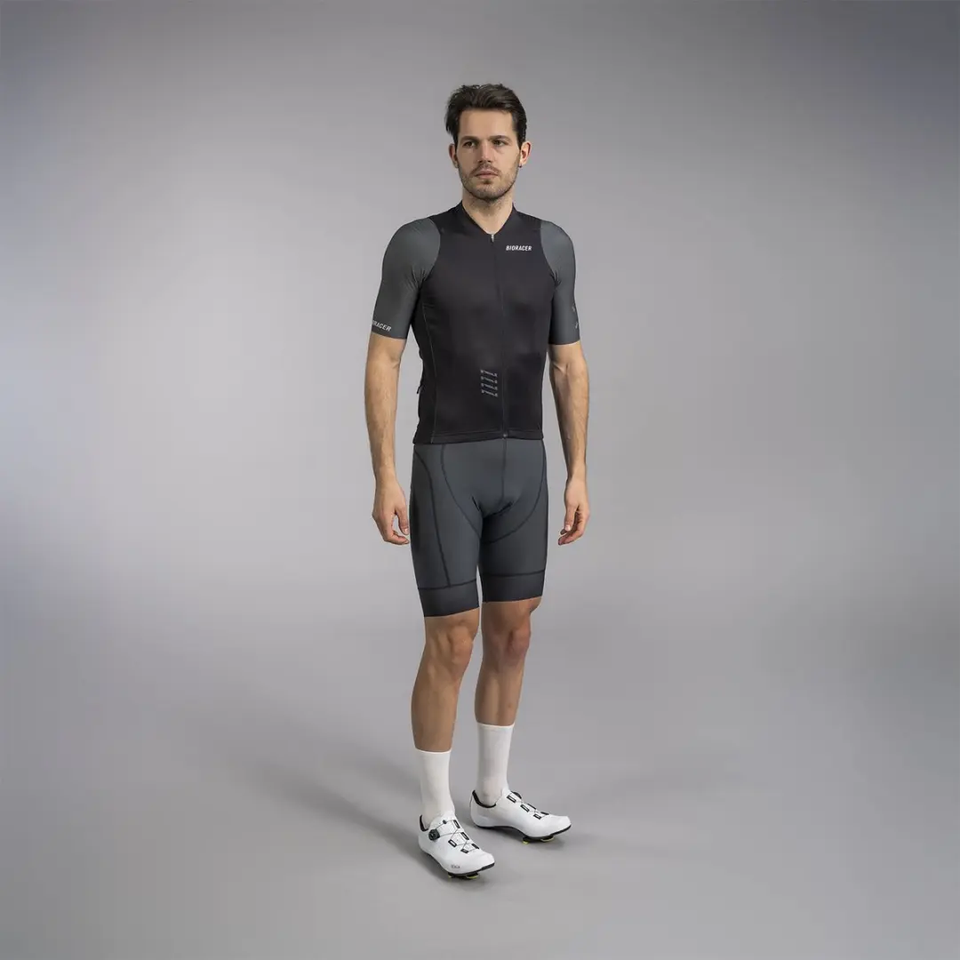 Bioracer Icon Fietsshirt Heren - Zwart Antraciet - Maat S - afbeelding 5 van 6