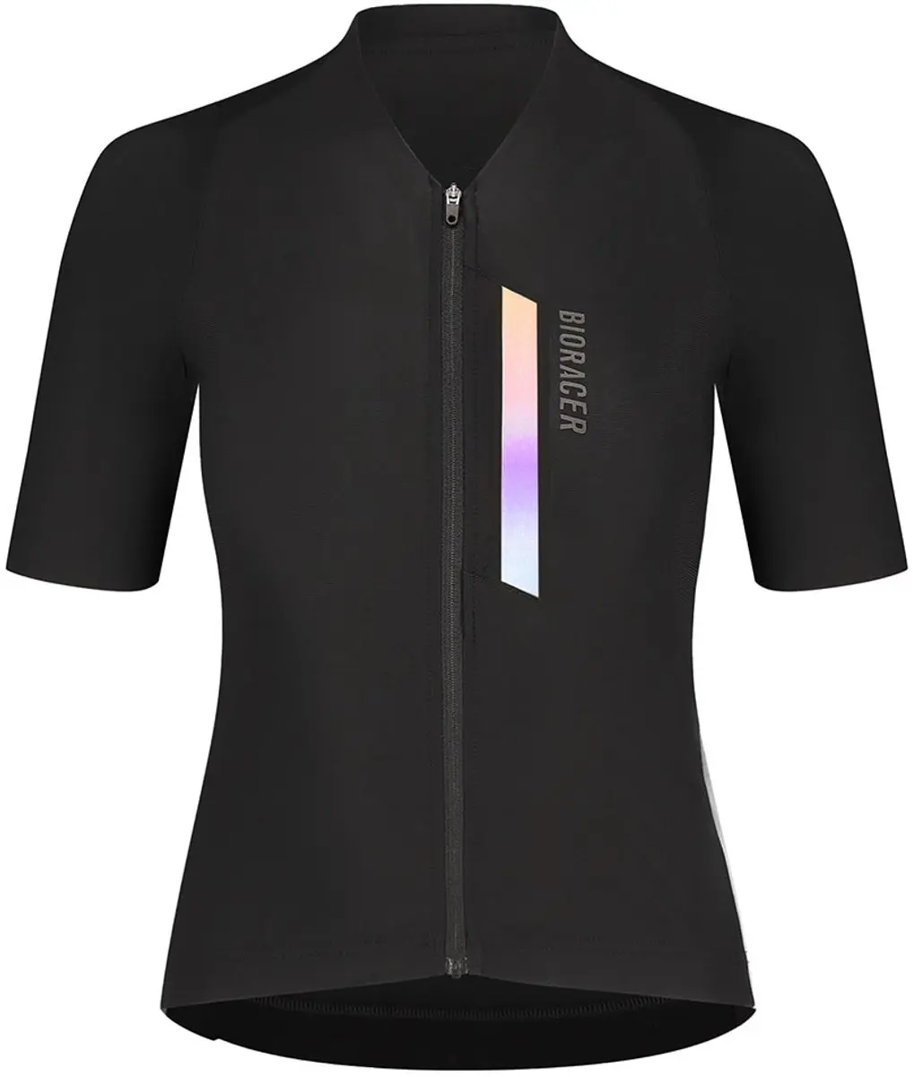 Bioracer Icon Gravel Korte Mouw Wielertrui Zwart XS Vrouw