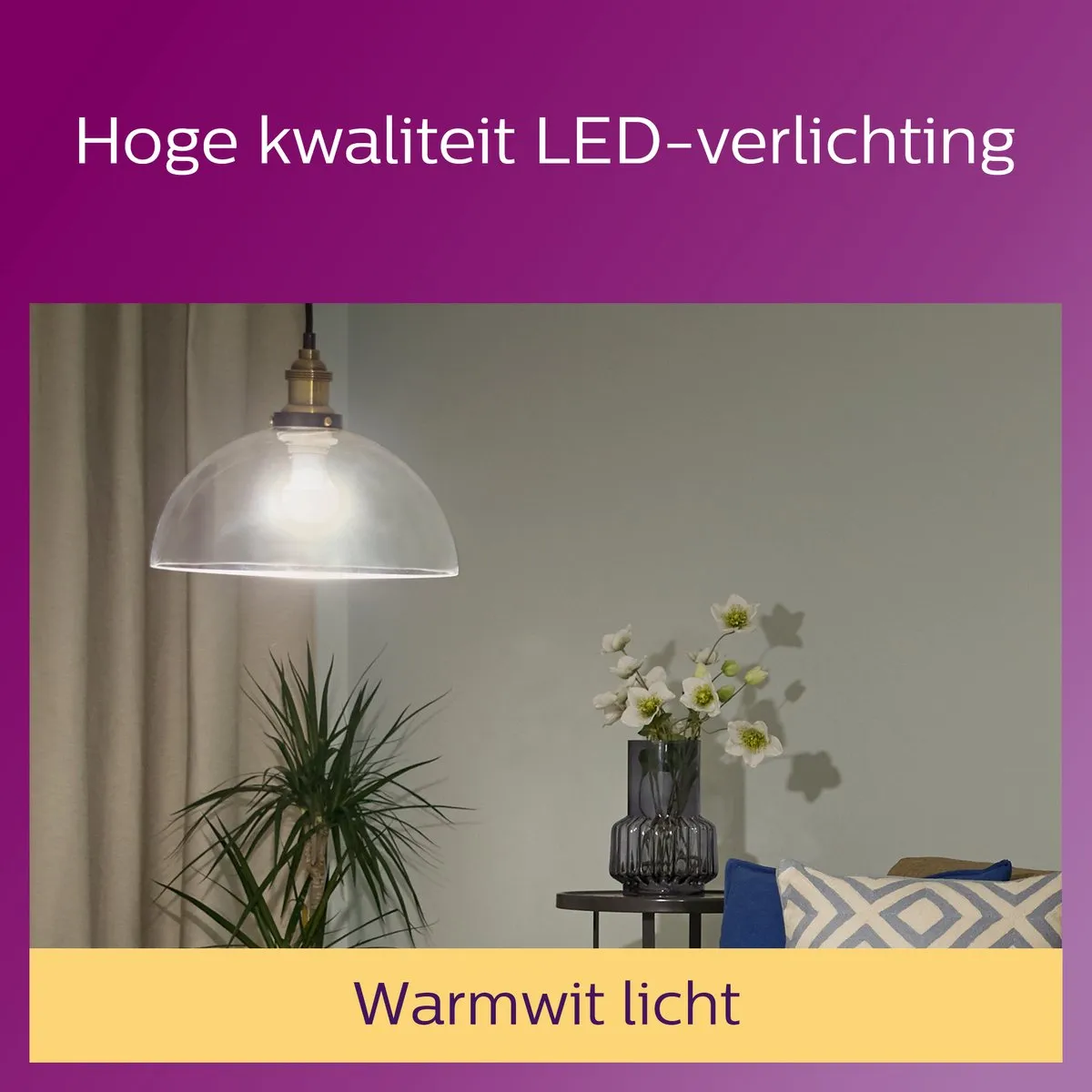 Philips LED Transparante Lamp 7W E27 Warmwit - 6 Stuks