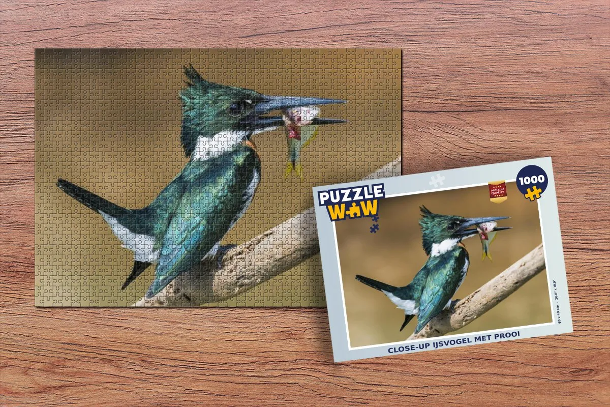 PuzzleWow Vogel Vis Tak Legpuzzel 1000 Stuks - Multicolor