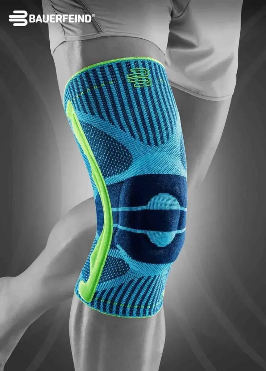 Bauerfeind Sports Kniebrace L - Blauw