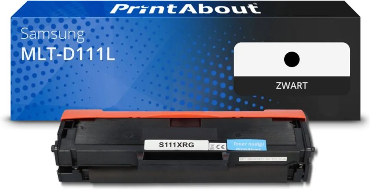 PrintAbout Huismerk MLT-D111L-PA Toner Zwart - 2.000 pagina's