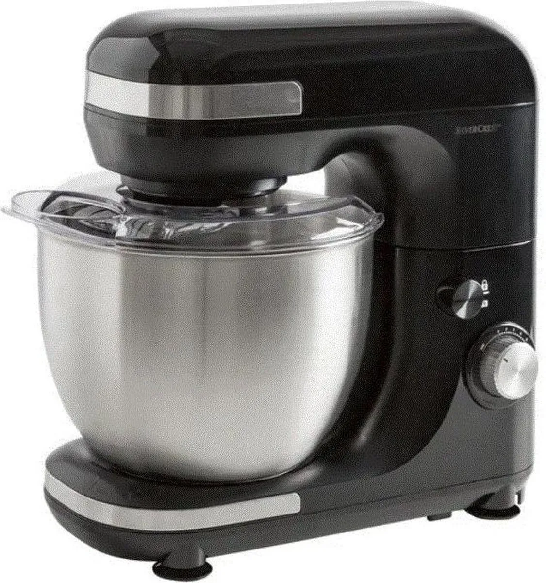 Silvercrest Keukenmachine 600W - 5L - 8 standen - Zwart