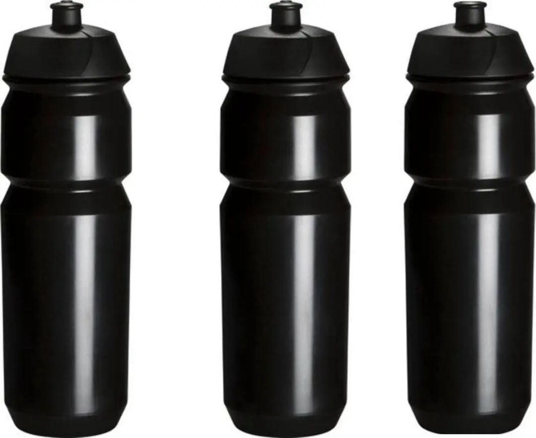 Bidon 3x Tacx Zwart met trektuit dop
