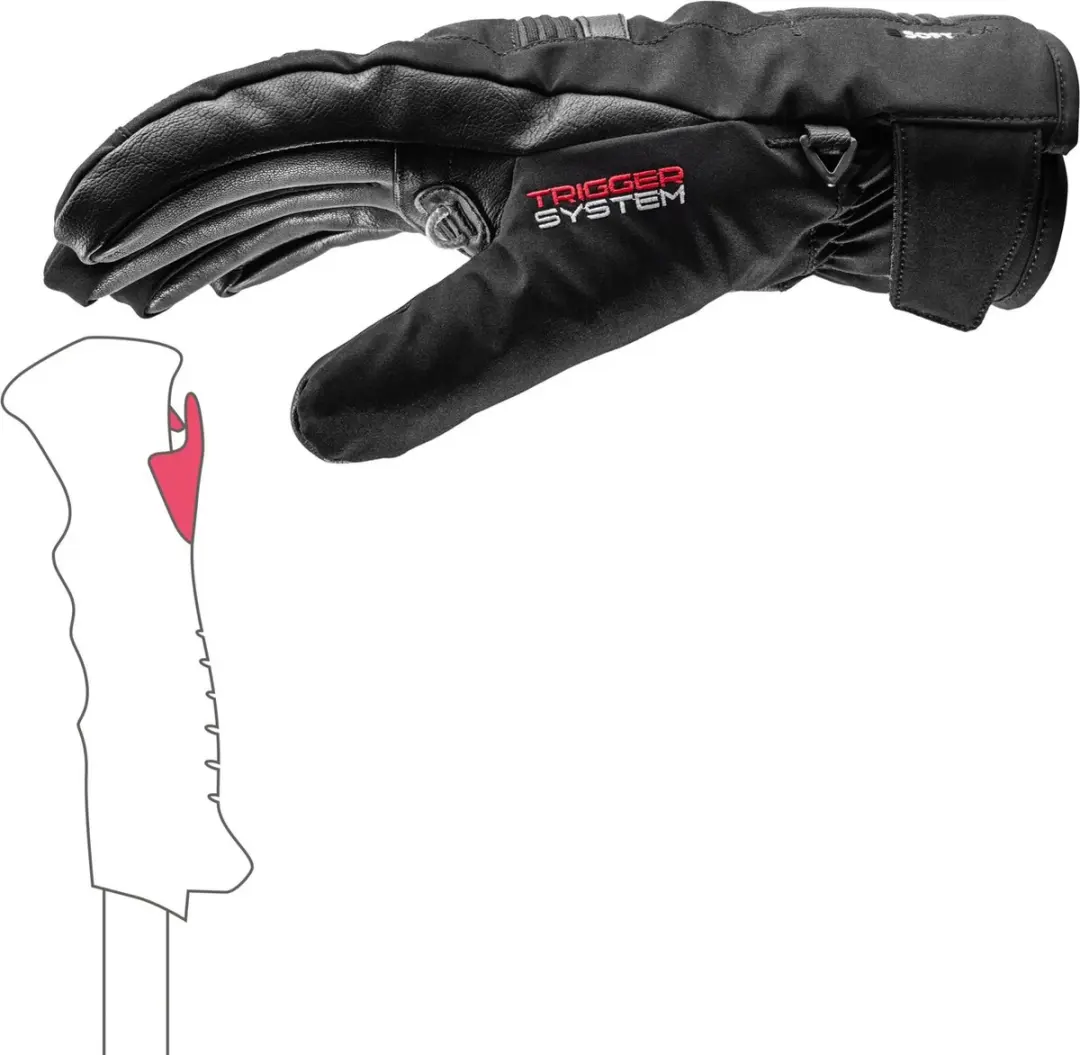 LEKI Argus 3D Cerro Handschoenen Heren - Zwart
