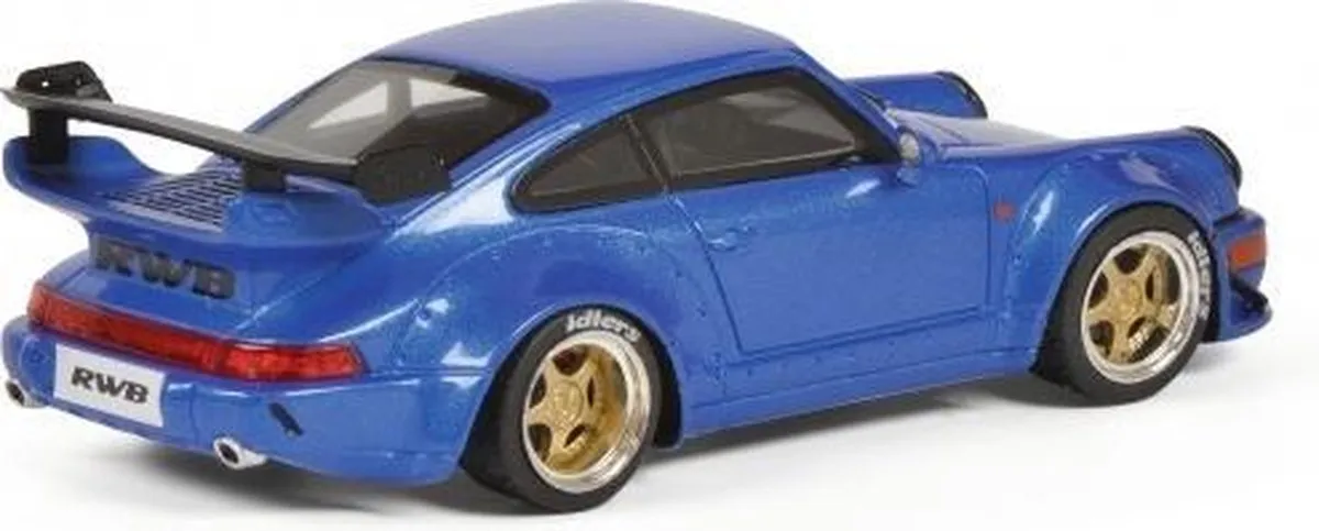Porsche Rauh Welt RWB 964 1:43 Blauw - Schuco 45 091 1400