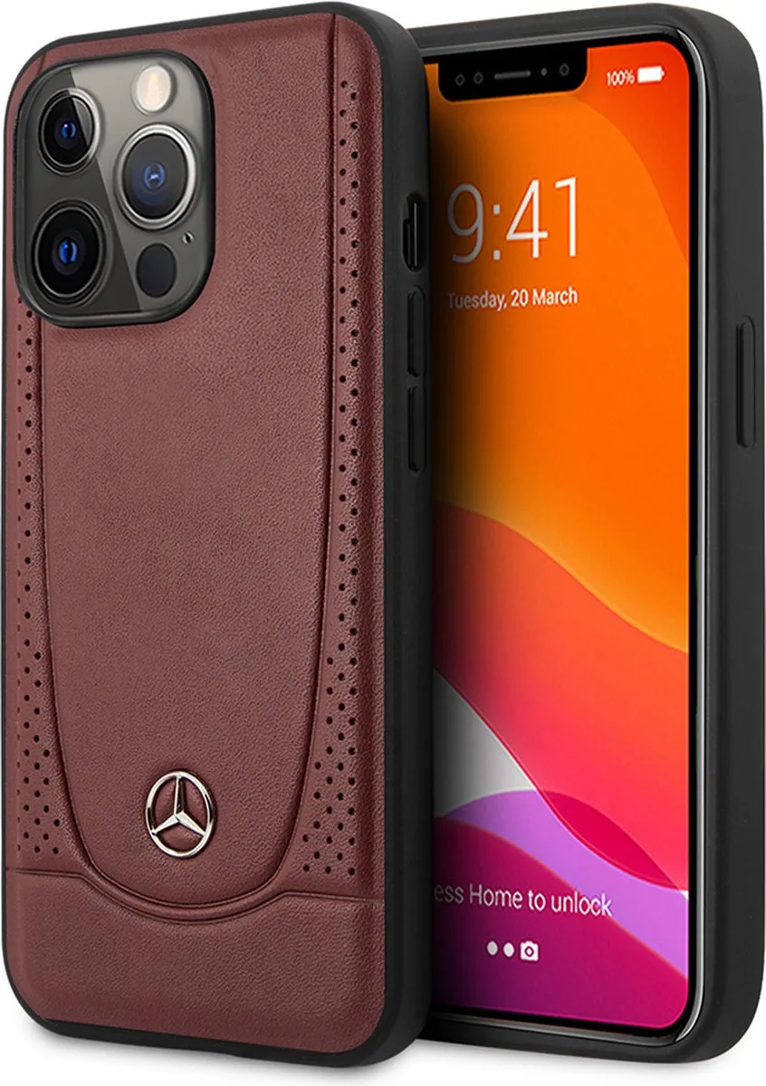 Mercedes-Benz iPhone 14 Pro Backcase - Effen Rood