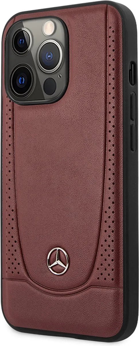 Mercedes-Benz iPhone 14 Pro Backcase - Effen Rood