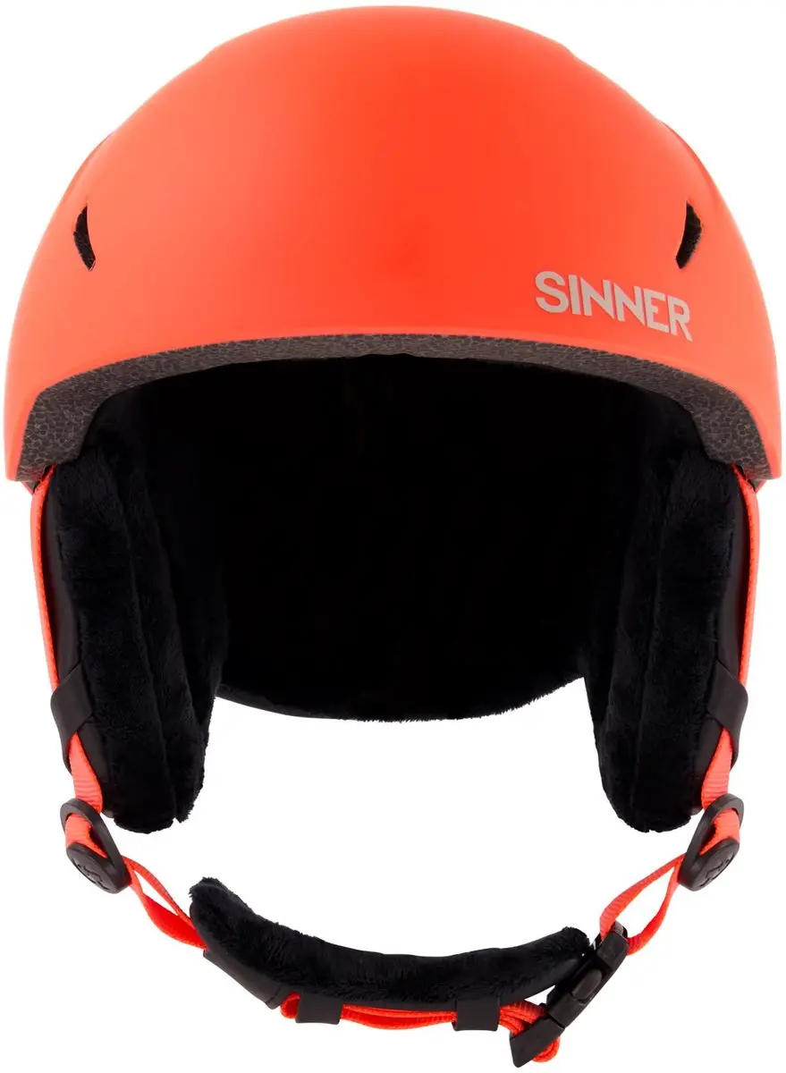 SINNER Crest Skihelm - Maat S - Matte Neon Orange