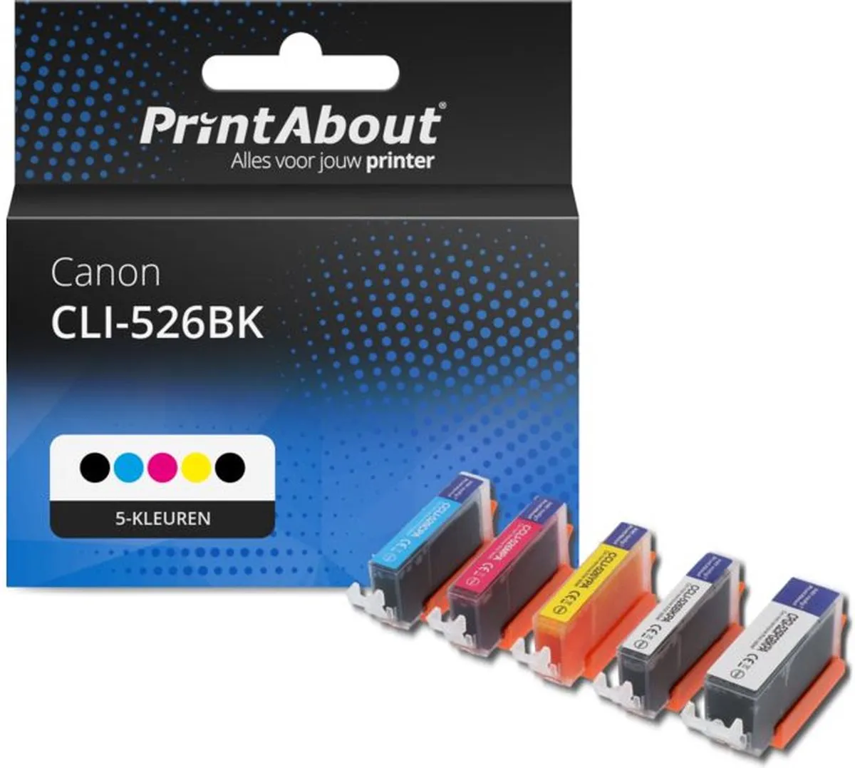 PrintAbout CLI-526BK-PA2 Inktcartridge
