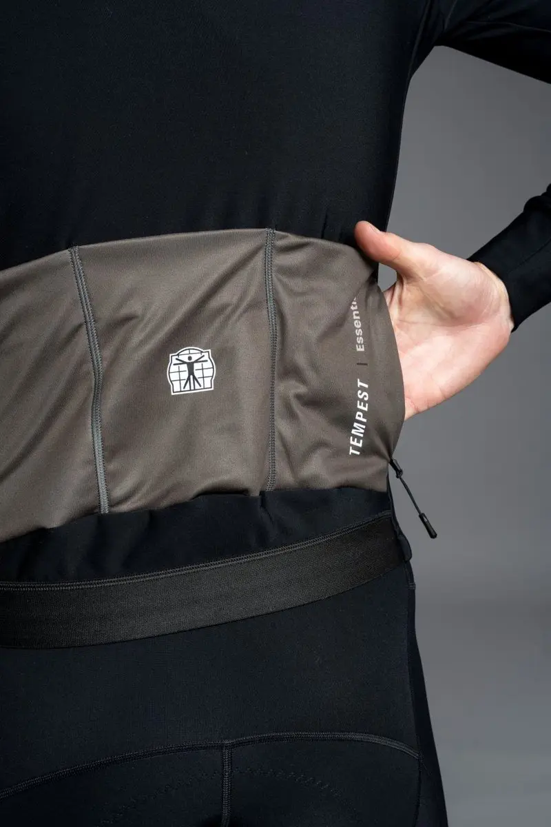 Bioracer Tempest Wielervest Heren M - Zwart Eclipse - Winddicht & Thermisch - afbeelding 6 van 6
