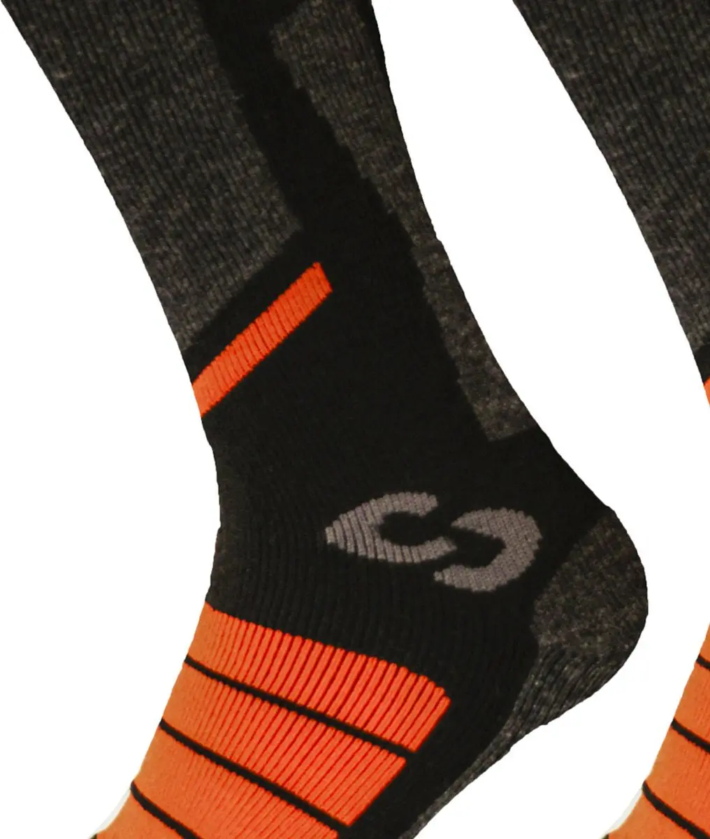 SINNER PRO Socks II Double Pack - Zwart/Orange - Maat 36-38