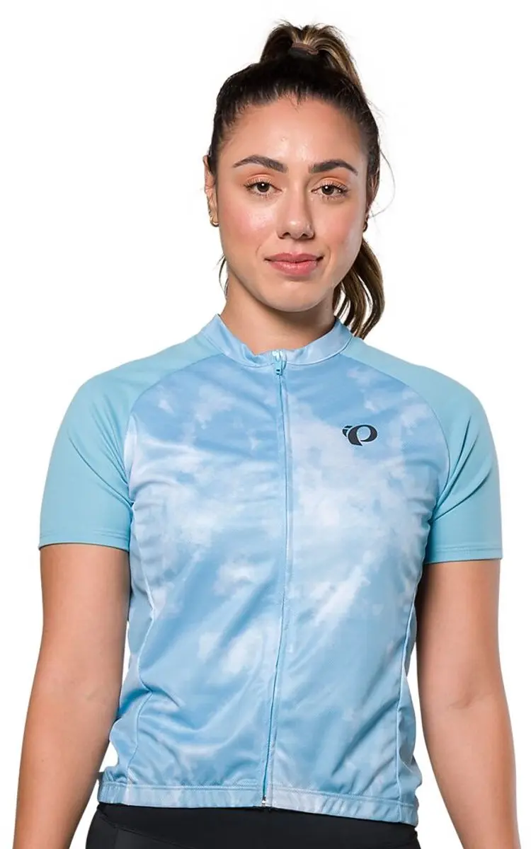 Pearl Izumi Quest Graphic Korte Mouw Wielertrui Blauw XL Vrouw
