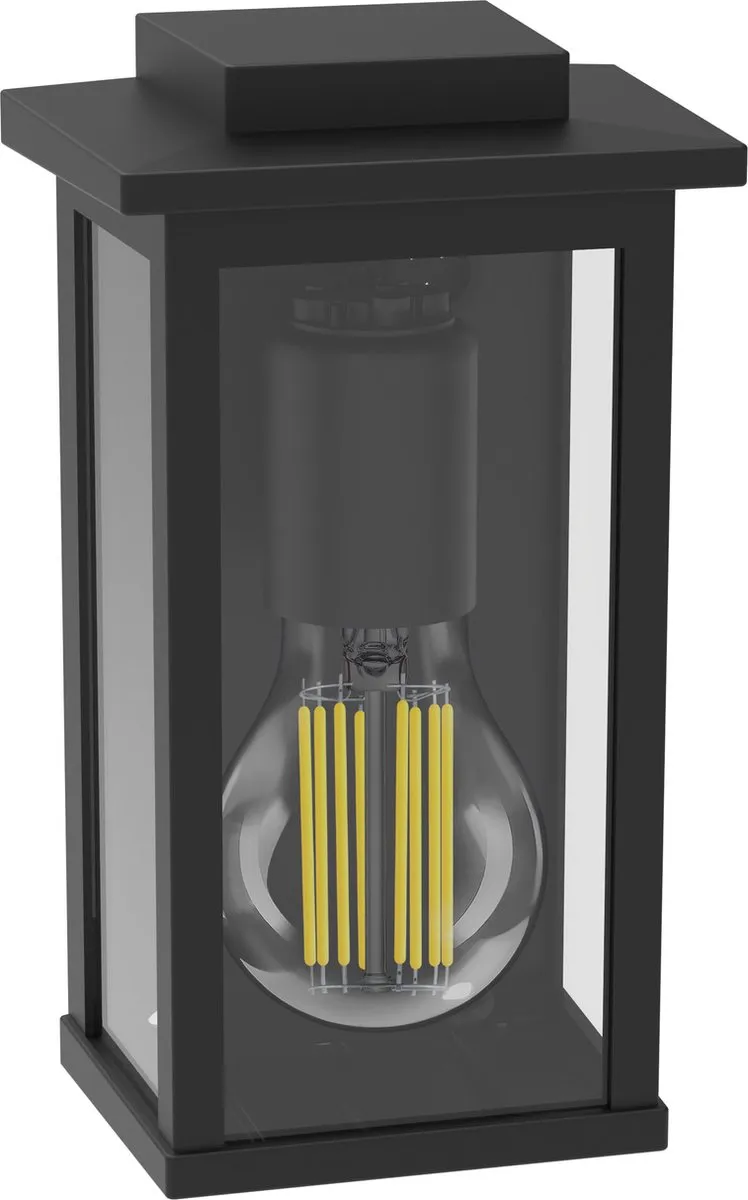 Philips Mirth Wandlamp E27 - Zwart