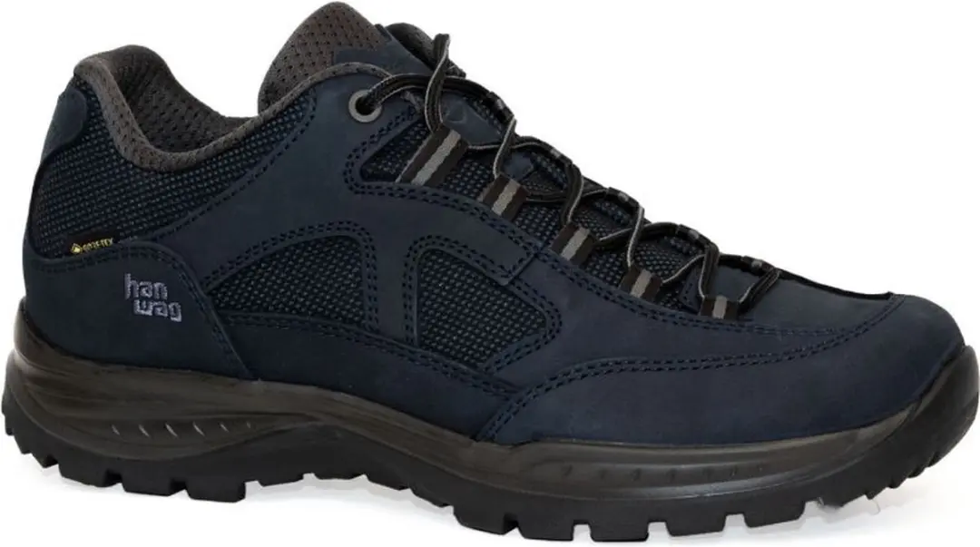 Hanwag Gritstone II Gtx Heren Lage Wandelschoen Navy/Asphalt 6,5/40