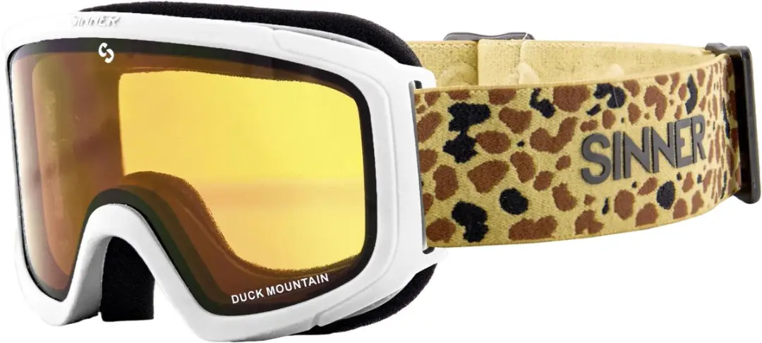SINNER Duck Mountain Skibril - One Size - Matte White - Multi Effect Lens