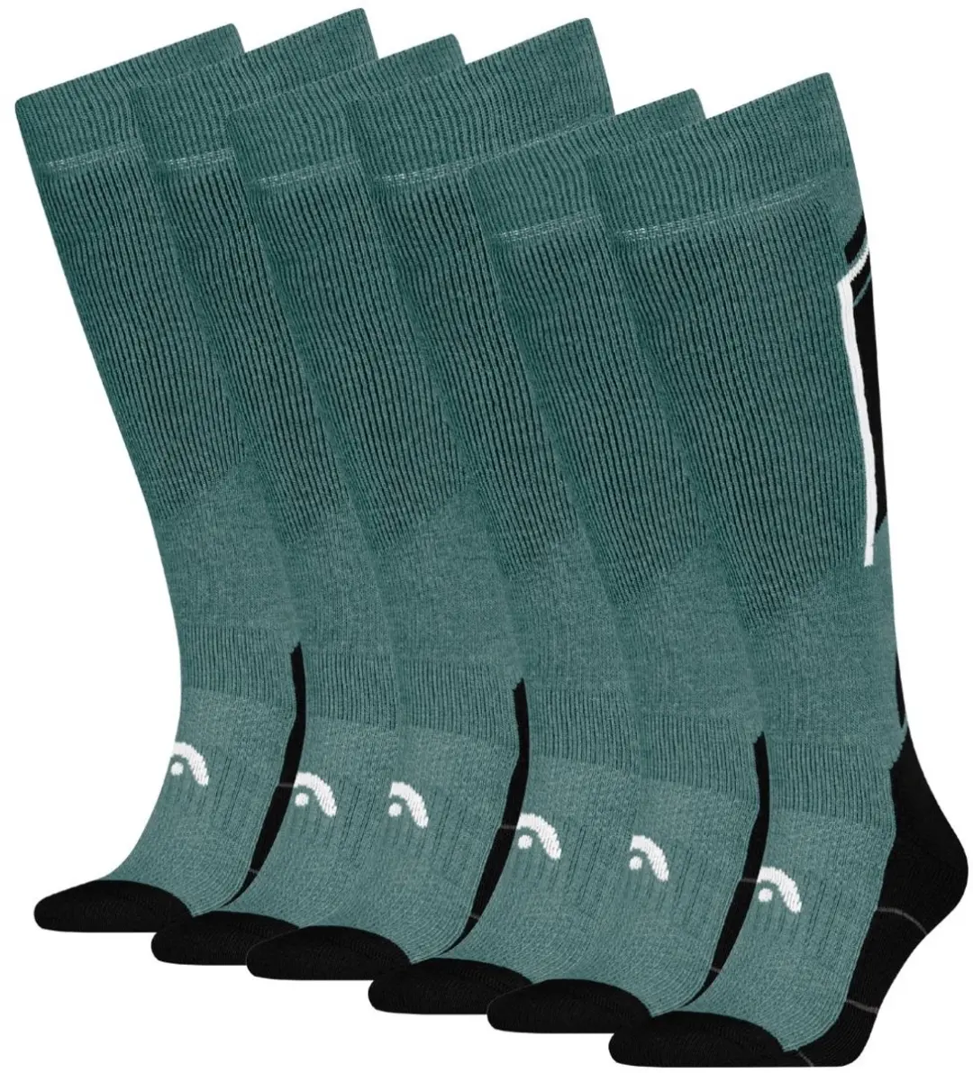 HEAD Skisokken Kneehigh 6-pack Black / Dark Sea-35/38