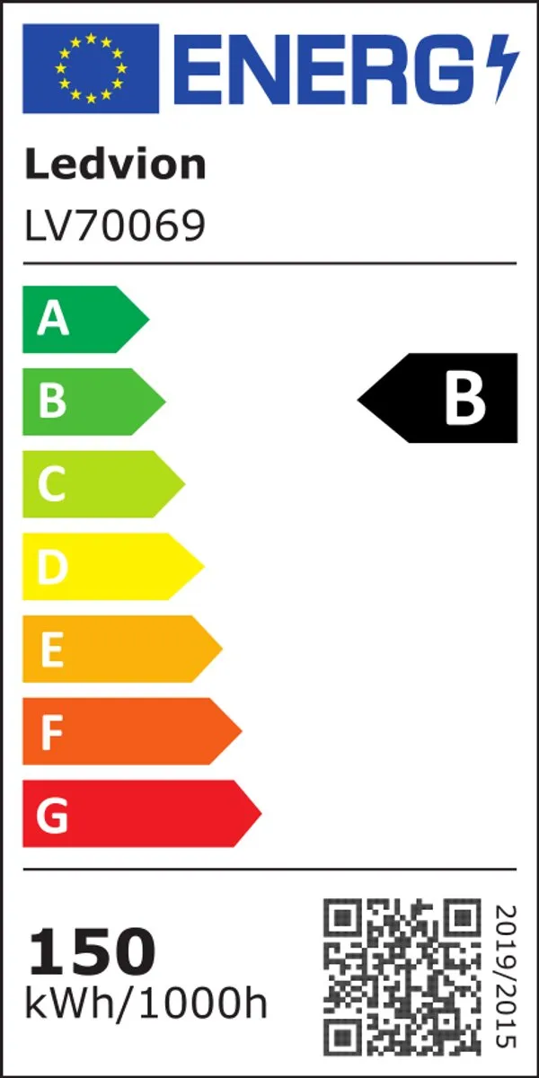 Ledvion LED High Bay 150W 185lm/W - 4000K IP65 Zwart
