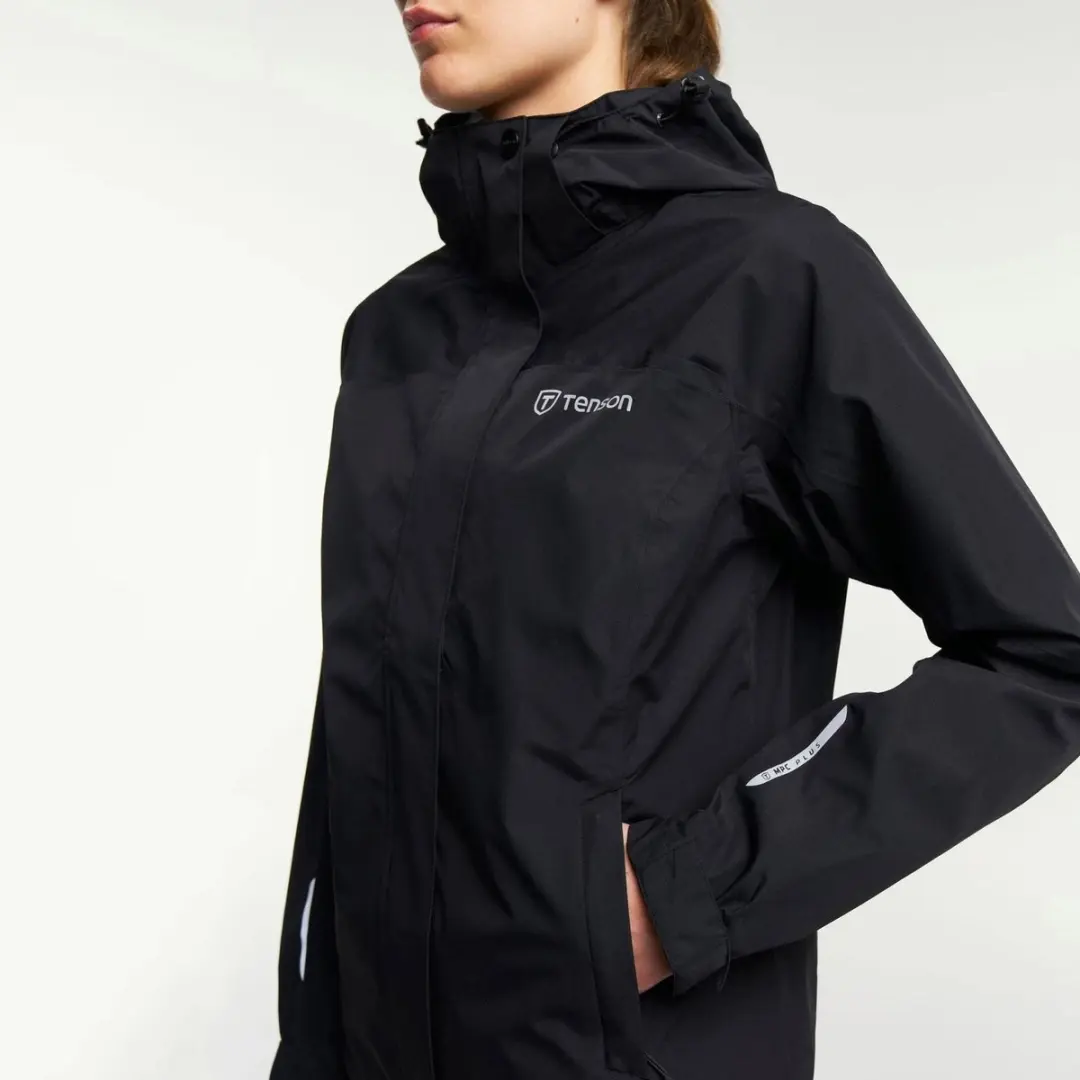 Tenson Melville Regenjas Dames M - Zwart