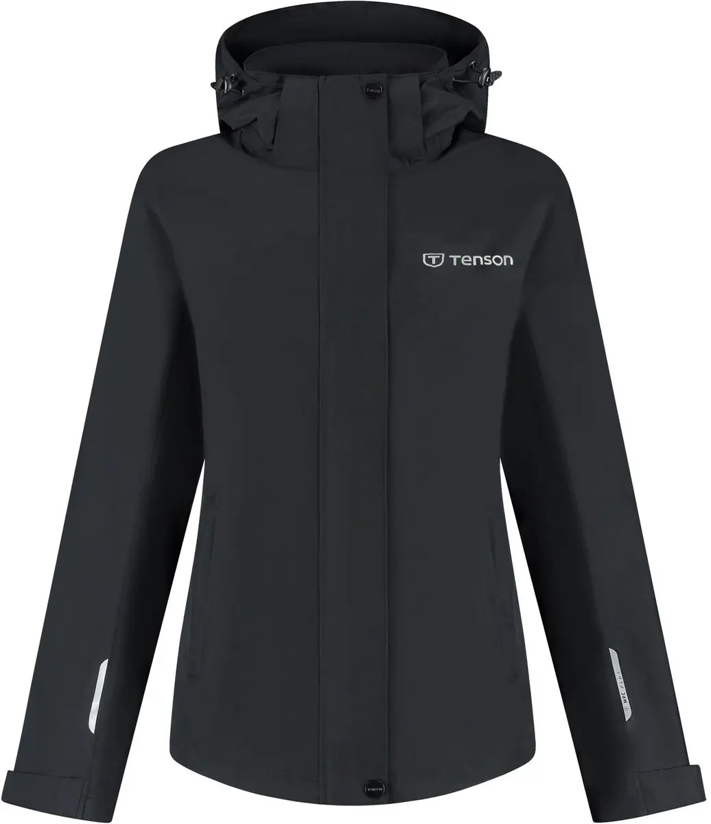 Tenson Melville Regenjas Dames M - Zwart
