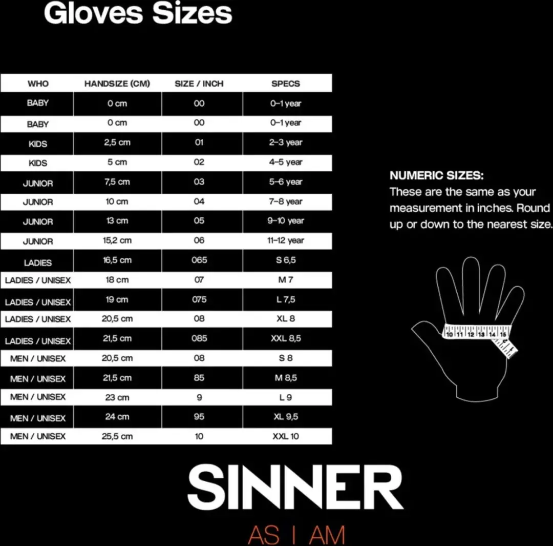 SINNER Mesa Handschoenen - Zwart - Maat L