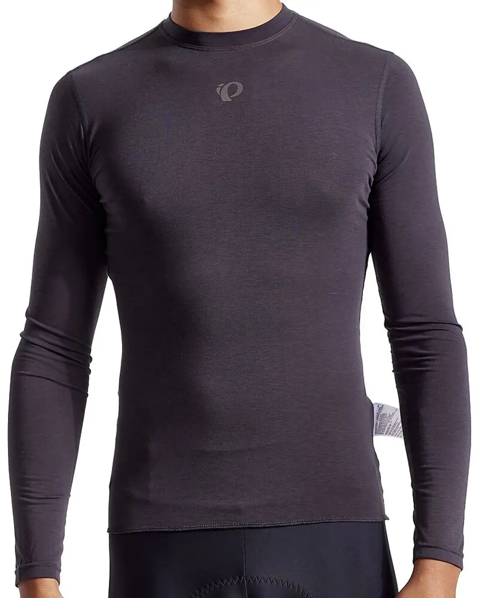 Pearl Izumi Transfer Wool Base Lange Mouwen M - Grijs