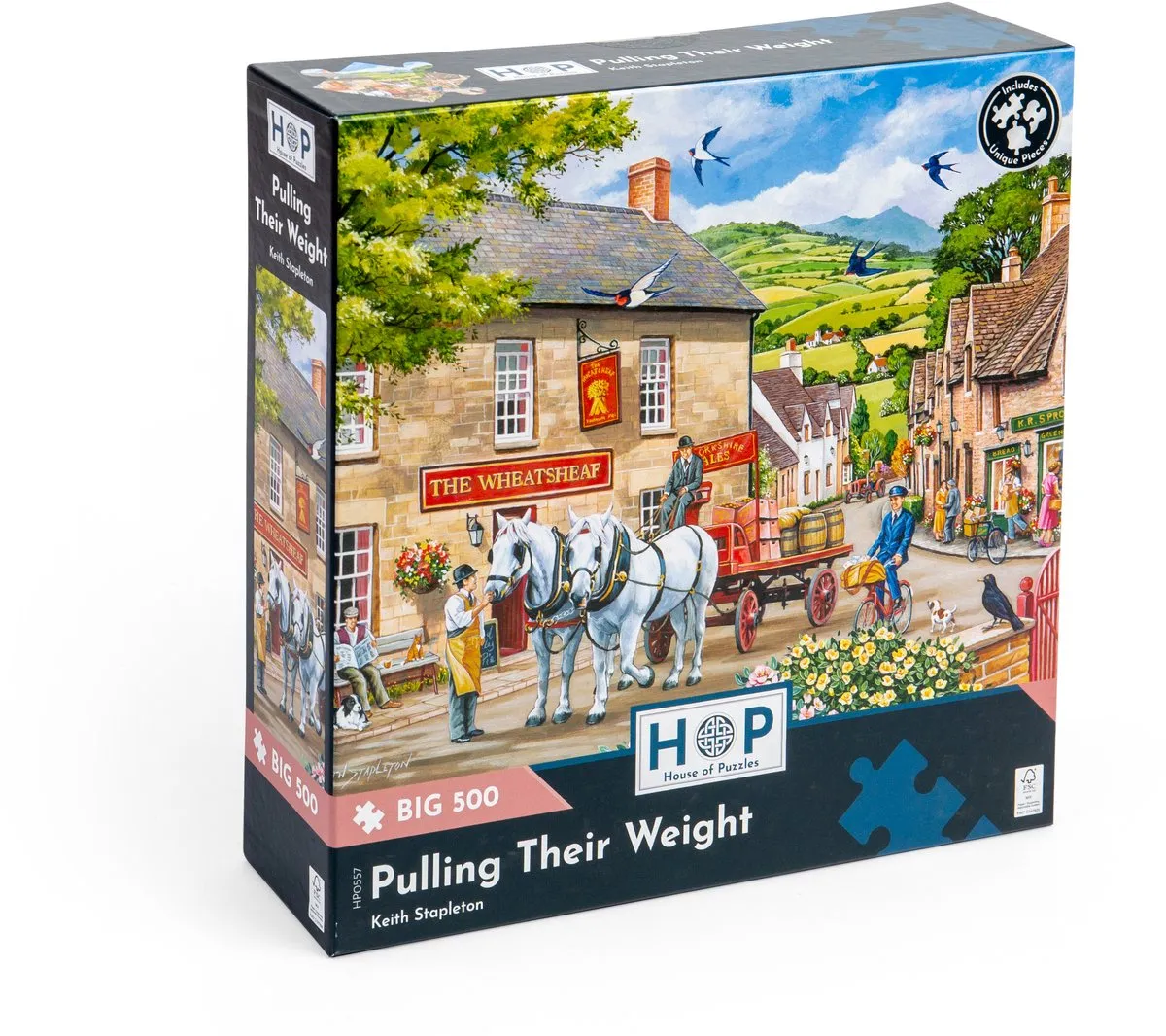 House Of Puzzles Pulling Their Weight Puzzel 500 XL - Multicolor