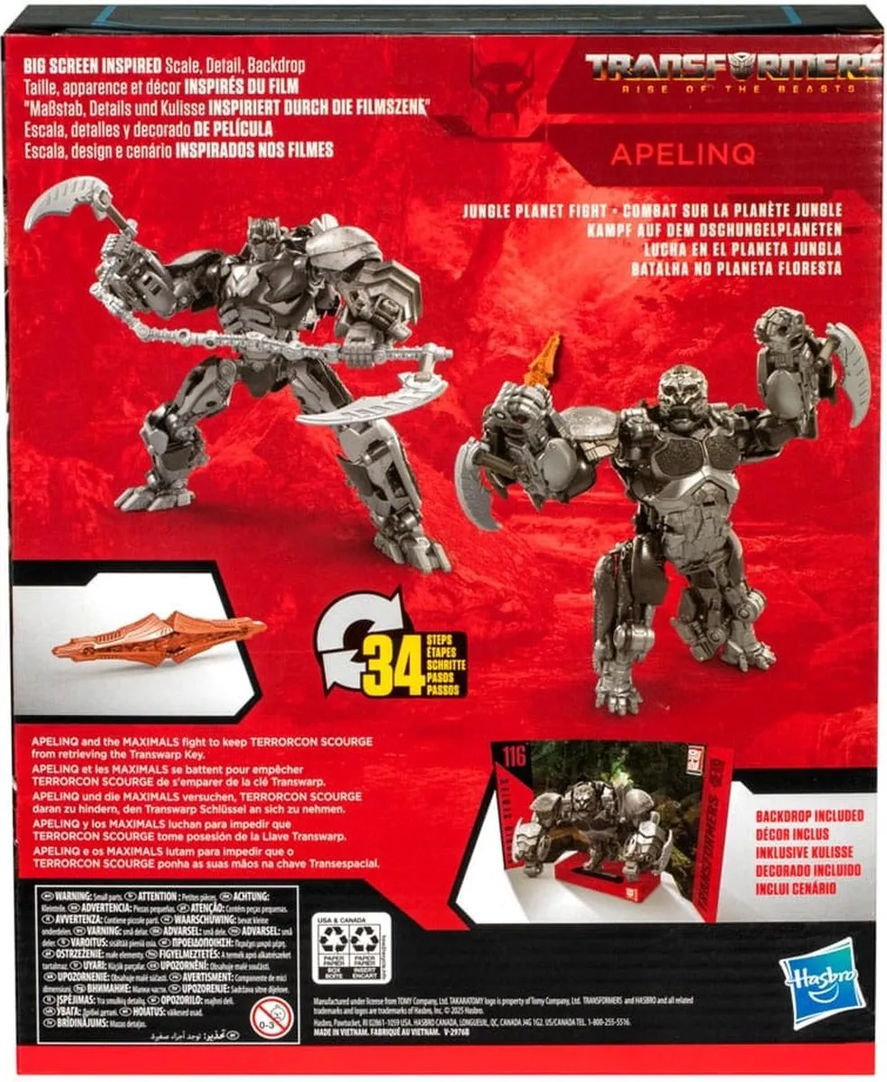 Transformers Rise of the Beasts Generations Studio Series Apelinq G0480ES0 Action Figuur - Multi