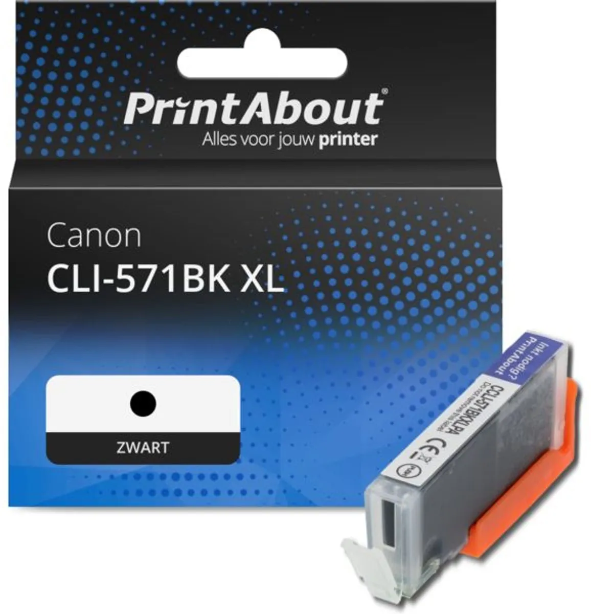 PrintAbout CLI-571BK XL Inktcartridge