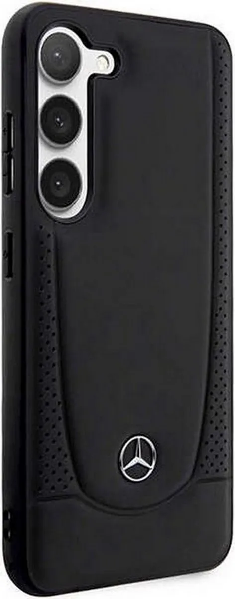 Mercedes-Benz Urban Leather Back Case - Samsung Galaxy S23 FE - Zwart