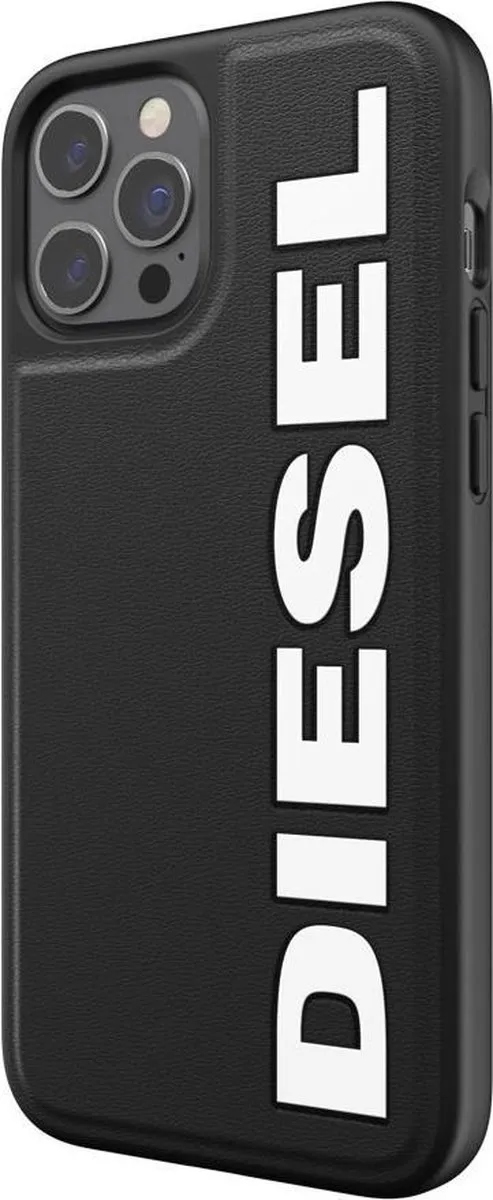 Diesel Moulded Case Core PC en TPU logo hoesje voor iPhone 12 Pro Max - zwart