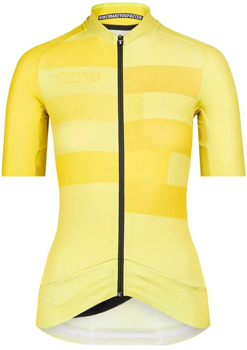 Bioracer Epic Korte Mouw Wielertrui Geel S Vrouw