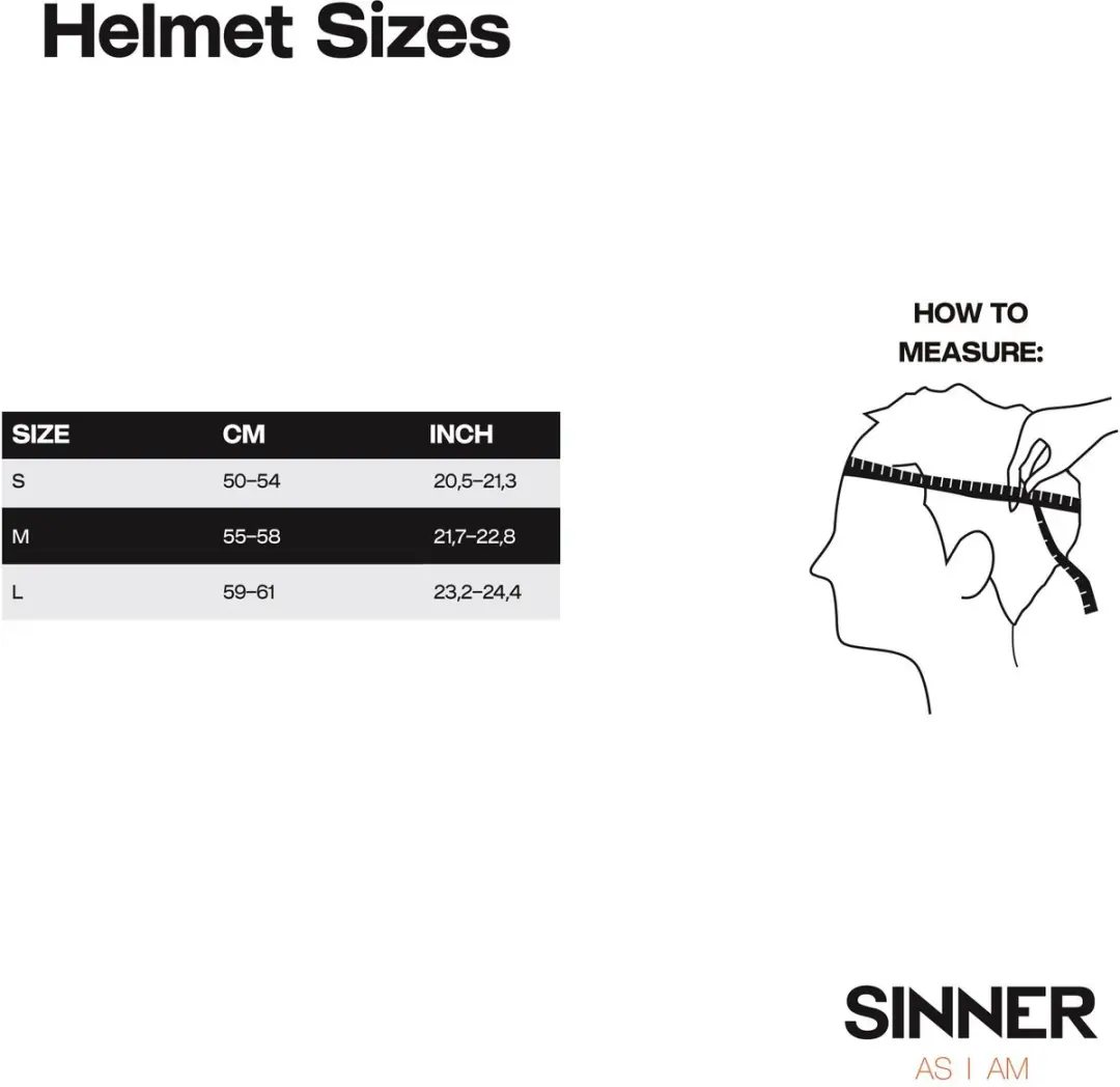 SINNER Typhoon Visor Skihelm - Matte Zwart - Maat S