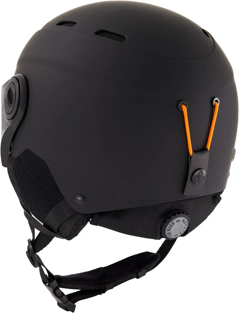 SINNER Typhoon Visor Skihelm - Matte Zwart - Maat S