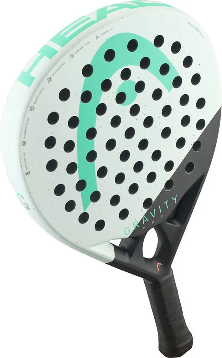 Head Gravity Pro 2024 Padelracket - L0 - Wit - afbeelding 5 van 6