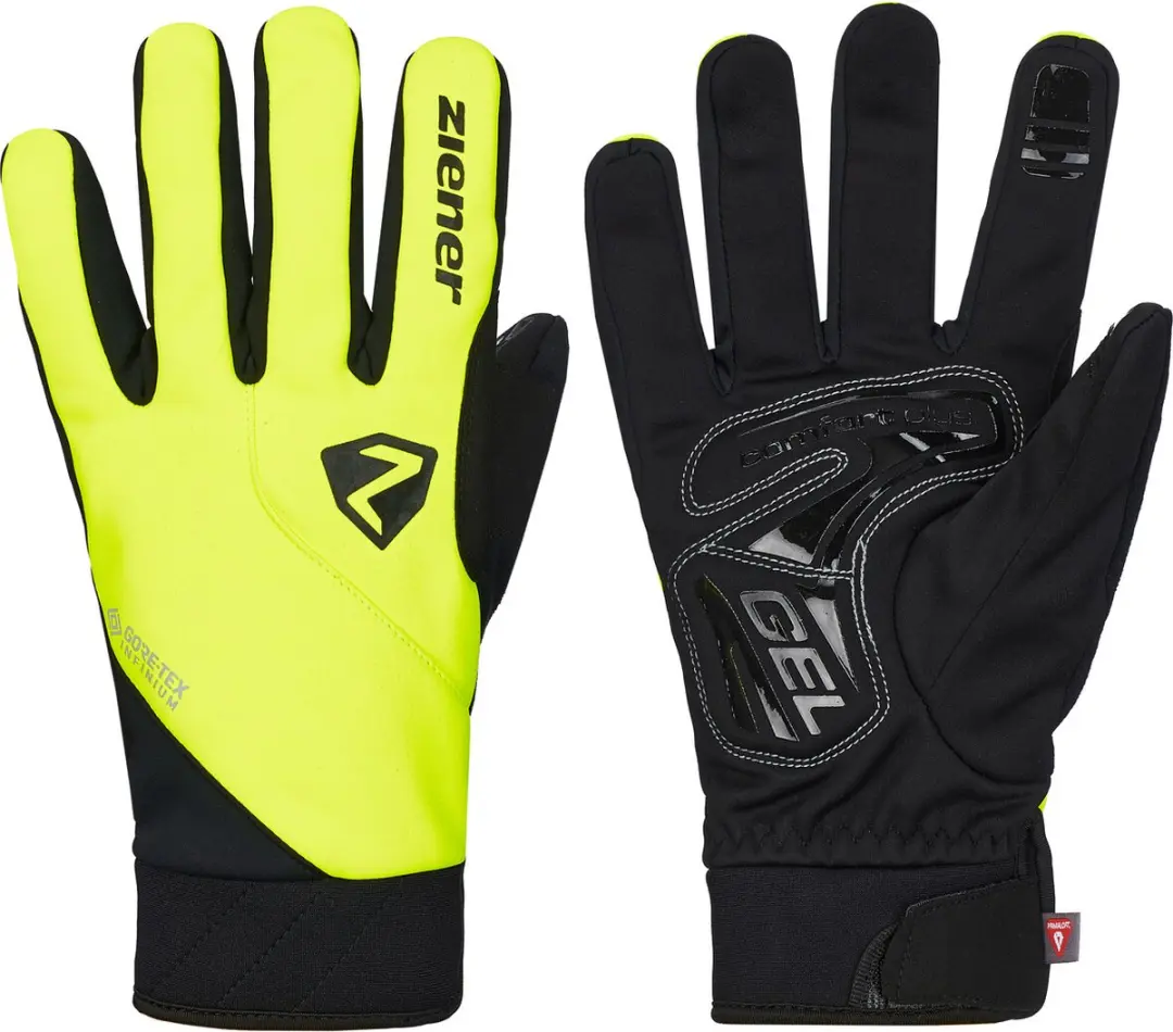 Ziener Donni GTX Infinium Primaloft Fietshandschoenen, geel